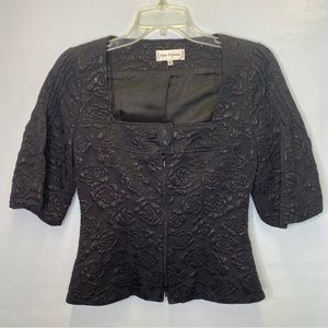 ***Black textured Anne Fontaine jacket *** 38